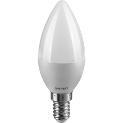 Лампа светодиодная 71 629 OLL-C37-6-230-4K-E14-FR 6Вт свеча 4000К бел. E14 470лм 176-264В ОНЛАЙТ 71629