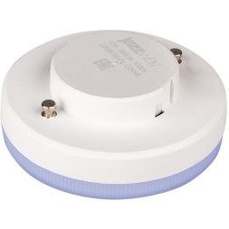 Лампа светодиодная PLED-GX53 12Вт таблетка 3000К мат. тепл. бел. GX53 980лм 230В JazzWay 1029102