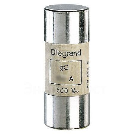 Вставка плавкая тип gG 22х58 50А 500В с бойком Leg 015550