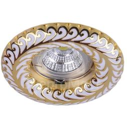 Светильник Regal 51 7 46 литой неповорот. MR16 бел./зол. ИТАЛМАК IT8550