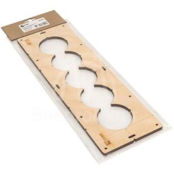 Шаблон для подрозетников c 5 отв. d72мм Expert EKF sh-d72-5