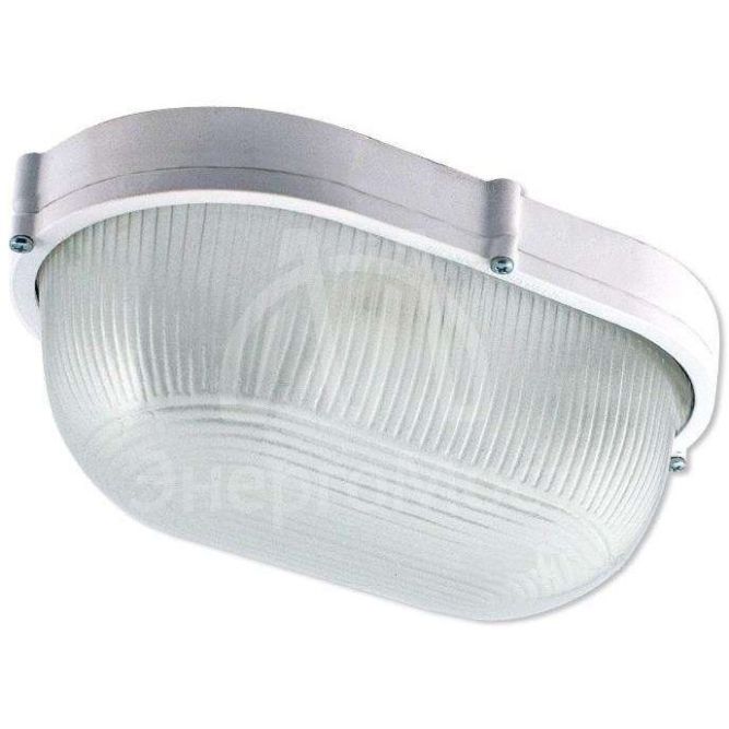Светильник НПП 03-100-017 &amp;quot;Банник&amp;quot; 1201 овал большой 1х100Вт E27 IP65 корпус бел. Элетех 1005500932