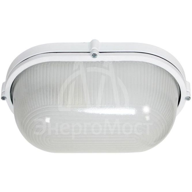 Светильник НПП 03-100-017 &amp;quot;Банник&amp;quot; 1201 овал большой 1х100Вт E27 IP65 корпус бел. Элетех 1005500932