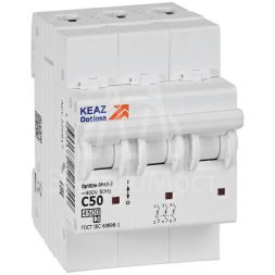 Выключатель автоматический модульный OptiDin BM63-3C50-4.5-УХЛ3 КЭАЗ 326817