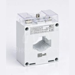 Трансформатор тока ТШП-0.66 0.5S 250/5 5В.А d30мм DEKraft 50105DEK