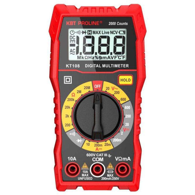 Мультиметр цифровой KT 108 &amp;quot;PROLINE&amp;quot; КВТ 86324