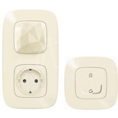 Пакет умный стартовый Valena Allure (шлюз WiFi+розетка умн. 2К+З 16А 230В+главн. беспроводн. выкл. &amp;quot;Я дома/Я вне дома&amp;quot;) сл. кость Netatmo 752696