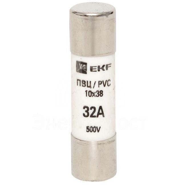 Вставка плавкая цилиндрическая ПВЦ 10х38 32А EKF pvc-10x38-32