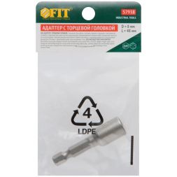 Насадка для шурупов и болтов с 6-гр.головкой Профи d8мм L48мм FIT 57938
