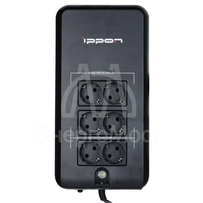 Источник бесперебойного питания Back Verso 800 420Вт 800В.А черн. IPPON 751623