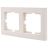 Рамка 2-местн. горизонт. VESNA кремов. LEZARD 742-0300-147