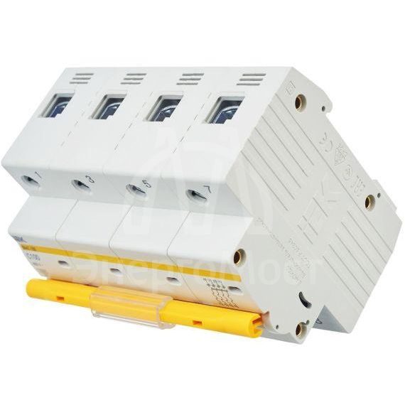 Выключатель автоматический модульный 4п C 100А 10кА ВА47-100 IEK MVA40-4-100-C