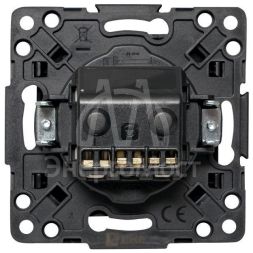 Розетка 1-м СП Стокгольм 16А с заземл. защ. шторки винт. клеммы механизм черн. PROxima EKF EZR16-028-20