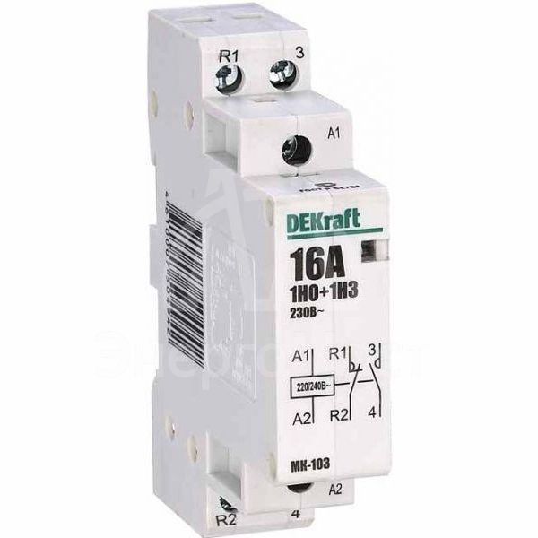 Контактор модульный МК-103 1НО+1НЗ 16А 230В SchE 18051DEK