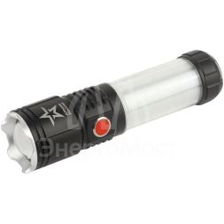 Фонарь светодиодный АРМИЯ РОССИИ MA-703 &amp;quot;Тайфун&amp;quot; ручной аккумуляторный 10Вт 6 режимов Li аккумулятор магнит крючок ЭРА Б0052320