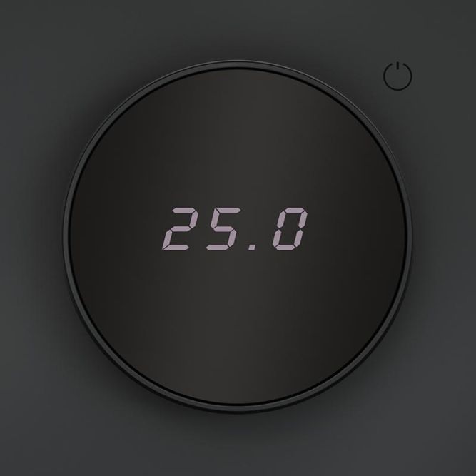 Терморегулятор электронный S70 с индикацией и датчиком для теплого пола механизм графит Voltum VLS070107