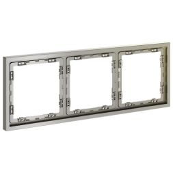 Рамка 3-м S70 пластик. шелк Voltum VLS100304