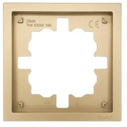 Рамка 1-мест. горизонт. ZIMA зол. LEZARD 704-3600-146