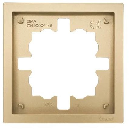 Рамка 1-мест. горизонт. ZIMA зол. LEZARD 704-3600-146