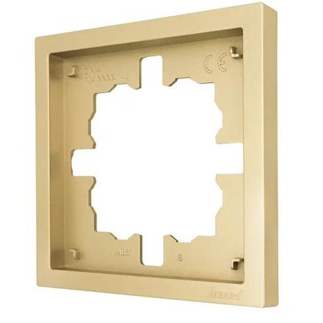 Рамка 1-мест. горизонт. ZIMA зол. LEZARD 704-3600-146