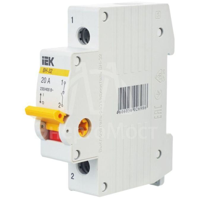 Выключатель нагрузки ВН-32 20А/1П IEK MNV10-1-020