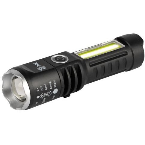 Фонарь светодиодный UA-403 универсальный аккумуляторный 5Вт LED+3Вт COB оптический Zoom 4 режима USB type-C Эра Б0069805