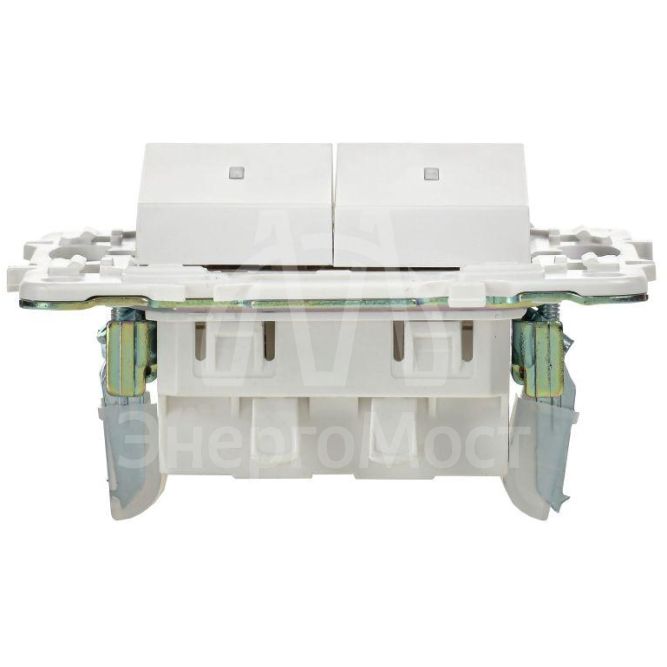 Выключатель 2-кл. SKANDY 10А SK-V09W с индикацией арктич. бел. IEK SK-V20-1-10-K01