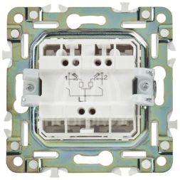 Выключатель 2-кл. SKANDY 10А SK-V09W с индикацией арктич. бел. IEK SK-V20-1-10-K01