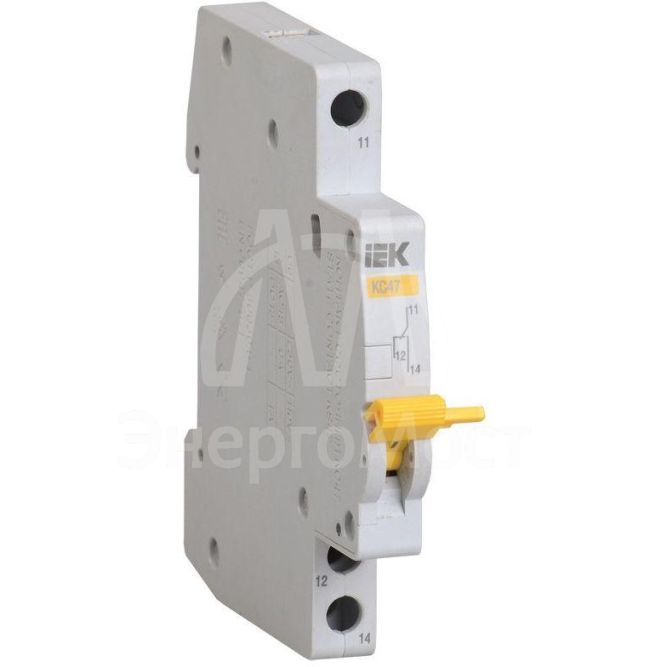 Контакт состояния КС47 новая серия на DIN-рейку IEK MVA01D-KS-1