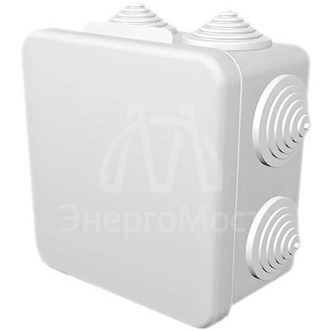 Коробка распределительная ОП 100х100х55мм IP54 бел. ГУСИ С3В108 Б Евро