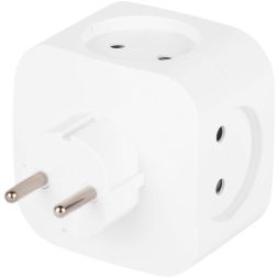 Разветвитель 4-м SP-4-3USBAC-W + 3 USB A+C со шторками 10А бел. Эра Б0069083