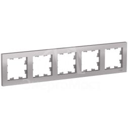 Рамка 5-м AtlasDesign универс. алюм. SchE ATN000305