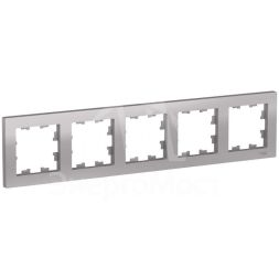 Рамка 5-м AtlasDesign универс. алюм. SchE ATN000305