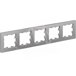 Рамка 5-м AtlasDesign универс. алюм. SchE ATN000305