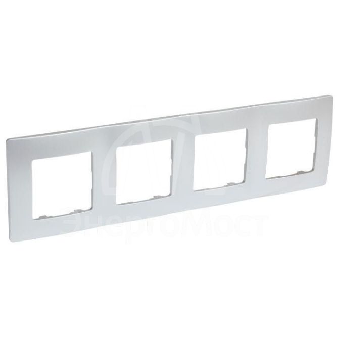 Рамка 4-м Etika алюм. Leg 672554