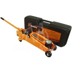 Домкрат гидравлический подкатной ДМК-2К (2 т, 135-385 мм, в кейсе) Вихрь