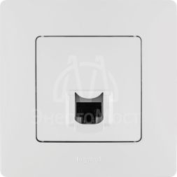 Механизм розетки информ. 1-м СП Etika RJ45 CAT.5E UTP бел. Leg 672241