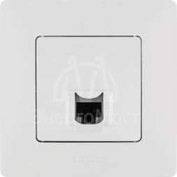 Механизм розетки информ. 1-м СП Etika RJ45 CAT.5E UTP бел. Leg 672241