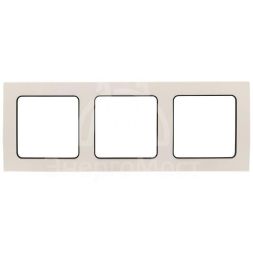 Рамка 3-м Стокгольм бел. с линией цвета черн. PROxima EKF EZM-G-304-20