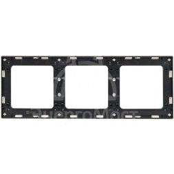 Рамка 3-м Стокгольм бел. с линией цвета черн. PROxima EKF EZM-G-304-20