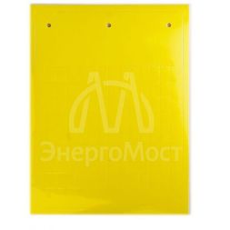 Табличка эластичная клейкое основание винил желт. (уп.1050шт) DKC TAF156AY