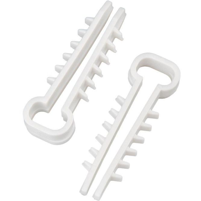 Дюбель-хомут 5-10 прямоуг. бел. (уп.100шт) Rexant 07-4610