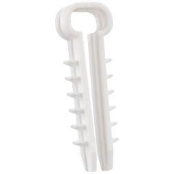 Дюбель-хомут 5-10 прямоуг. бел. (уп.100шт) Rexant 07-4610