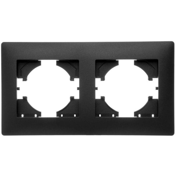 Рамка 2-м Bravo графит GUSI С1020-010