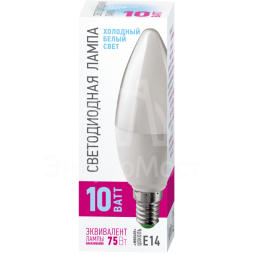 Лампа 82 915 OLL-C37-10-230-4K-E14-PROMO 10Вт ОНЛАЙТ 82915