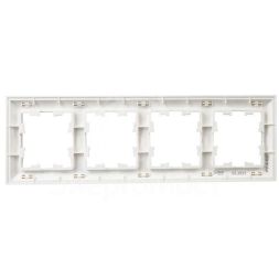 Рамка 4-м BRITE РУ-4-Бр бел./бел. IEK BR-M42-12-K01