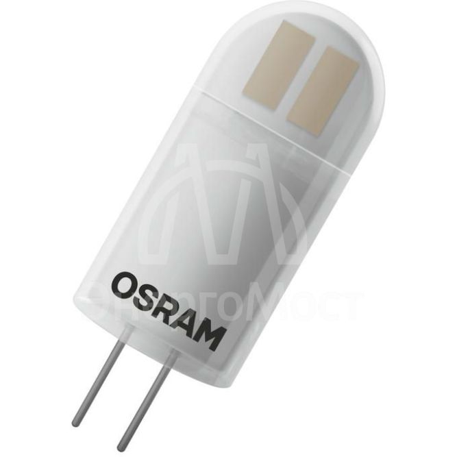 Лампа светодиодная LED STAR PIN20 1.7W/827 (замена 20Вт) 1.7Вт 2700К тепл. бел. G4 200лм 12В матов. пласт. OSRAM 4058075057142