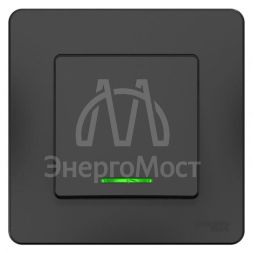 Выключатель 1-кл. СП Blanca 10А IP20 (сх. 1) 250В с подсветкой антрацит SchE BLNVS010116