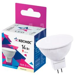 Лампа светодиодная JCDR 14Вт GU5.3 3000К 174-265В КОСМОС LkecLED14wJCDRC30