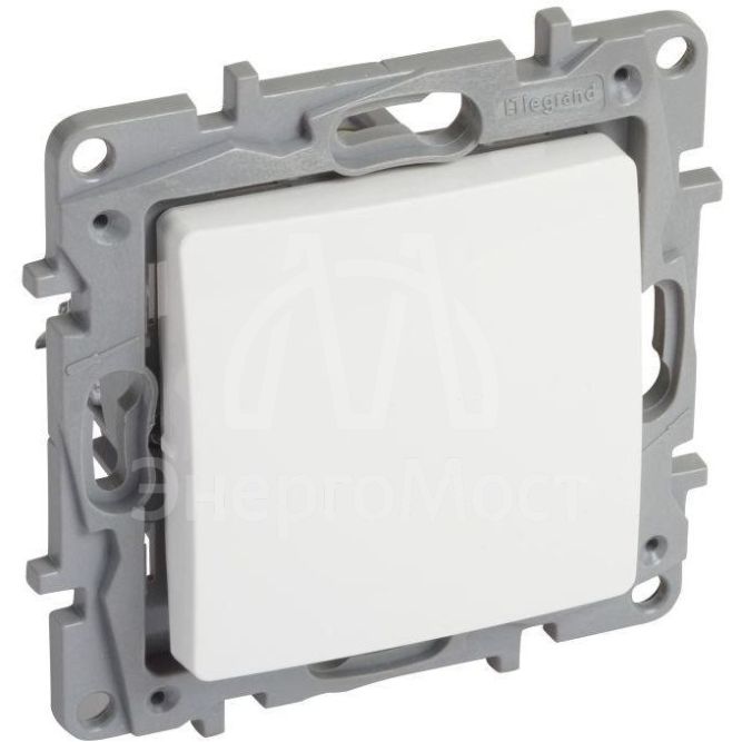 Механизм переключателя промежуточного 1-кл. СП Etika 10А IP20 250В 10AX винт. клеммы бел. Leg 672209